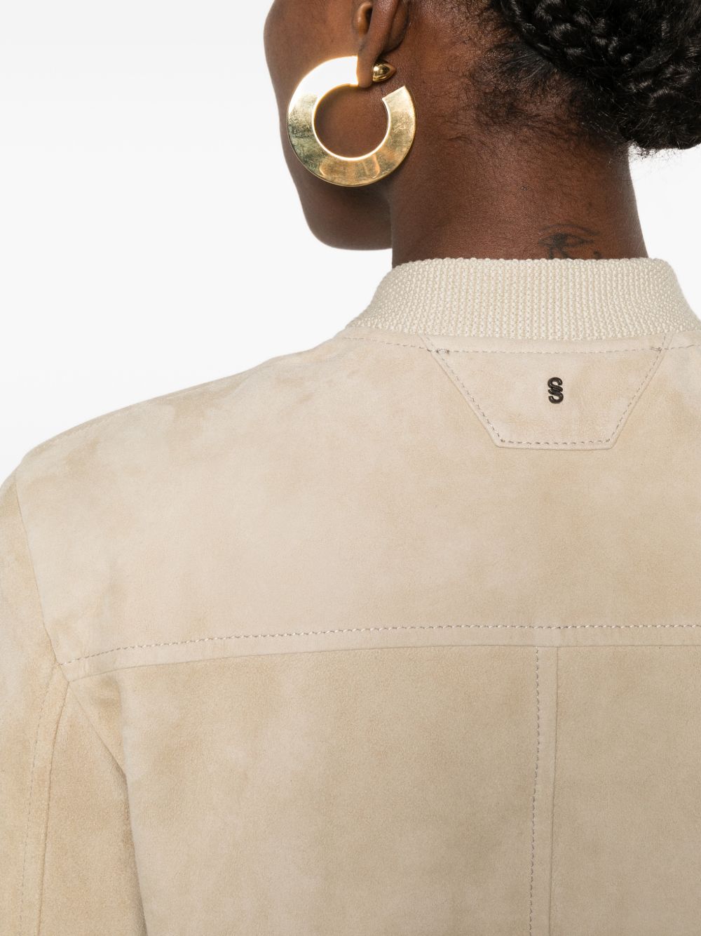 Giacca con tasche in suede in beige Salvatore santoro - donna 