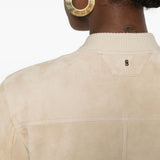 Giacca con tasche in suede in beige Salvatore santoro - donna 