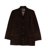 Blazer con tasche in suede in marrone Salvatore santoro - donna 