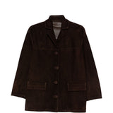 Blazer con tasche in suede in marrone Salvatore santoro - donna 