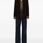 Blazer con tasche in suede in marrone Salvatore santoro - donna 