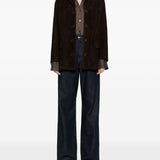 Blazer con tasche in suede in marrone Salvatore santoro - donna 