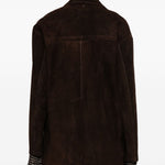 Blazer con tasche in suede in marrone Salvatore santoro - donna 
