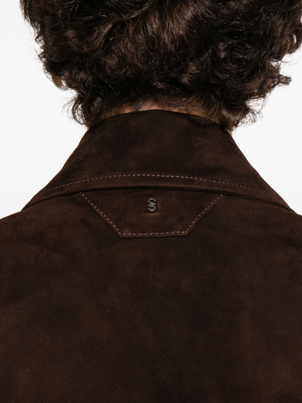 Blazer con tasche in suede in marrone Salvatore santoro - donna 