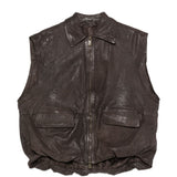 Gilet con zip in marrone Salvatore santoro - donna 