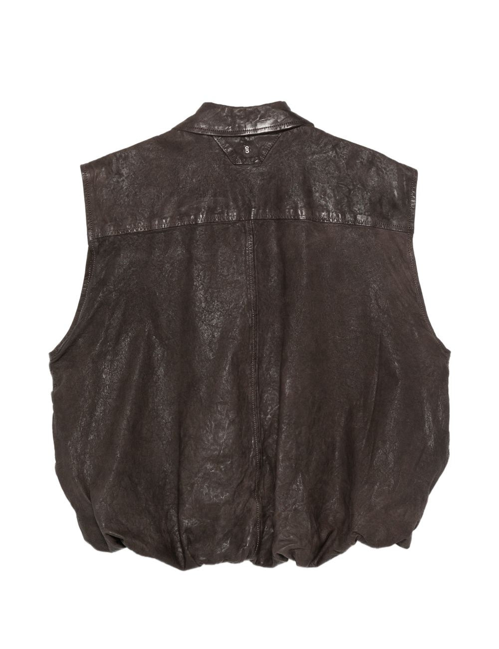 Gilet con zip in marrone Salvatore santoro - donna 