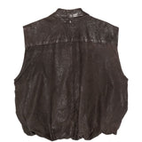 Gilet con zip in marrone Salvatore santoro - donna 