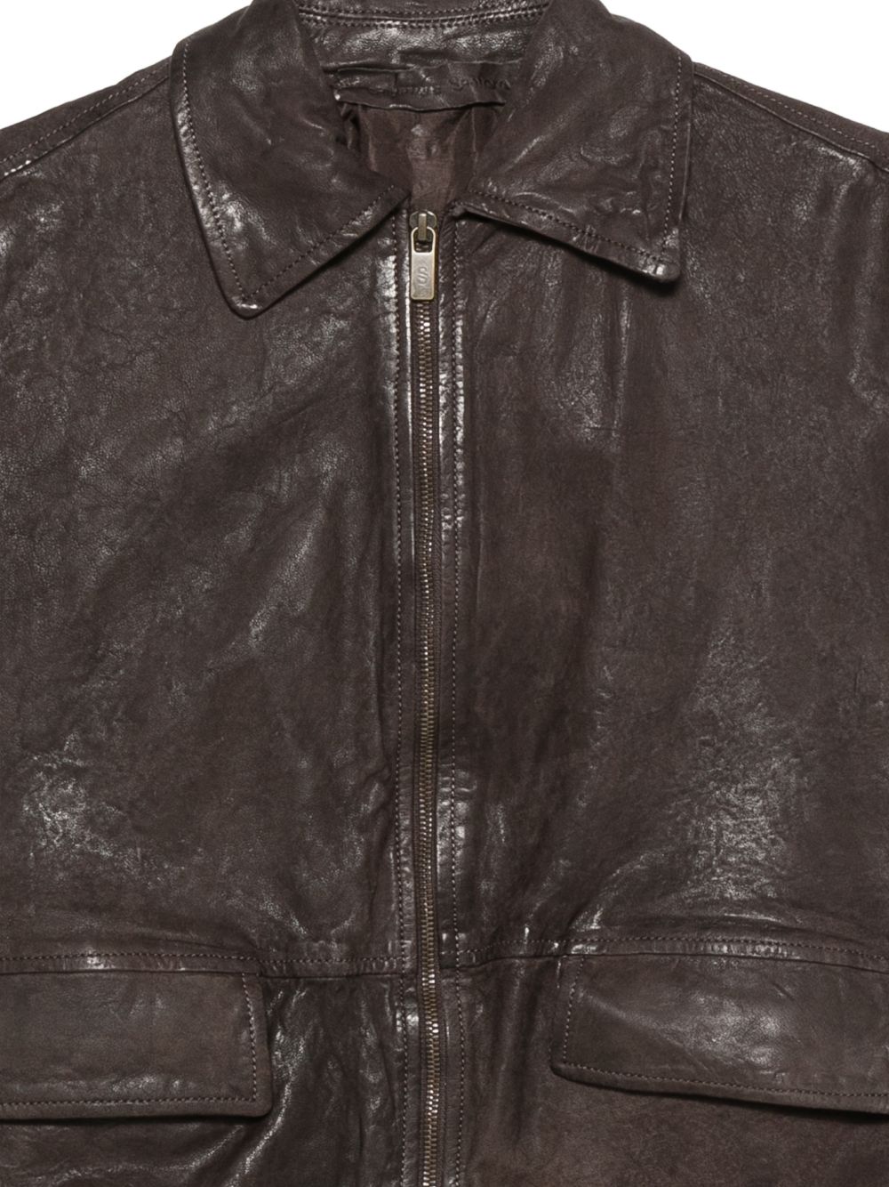 Gilet con zip in marrone Salvatore santoro - donna 