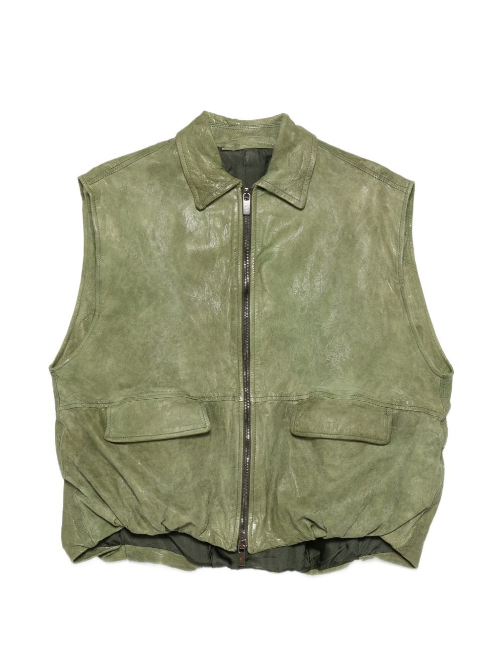 Gilet con zip in verde Salvatore santoro - donna 