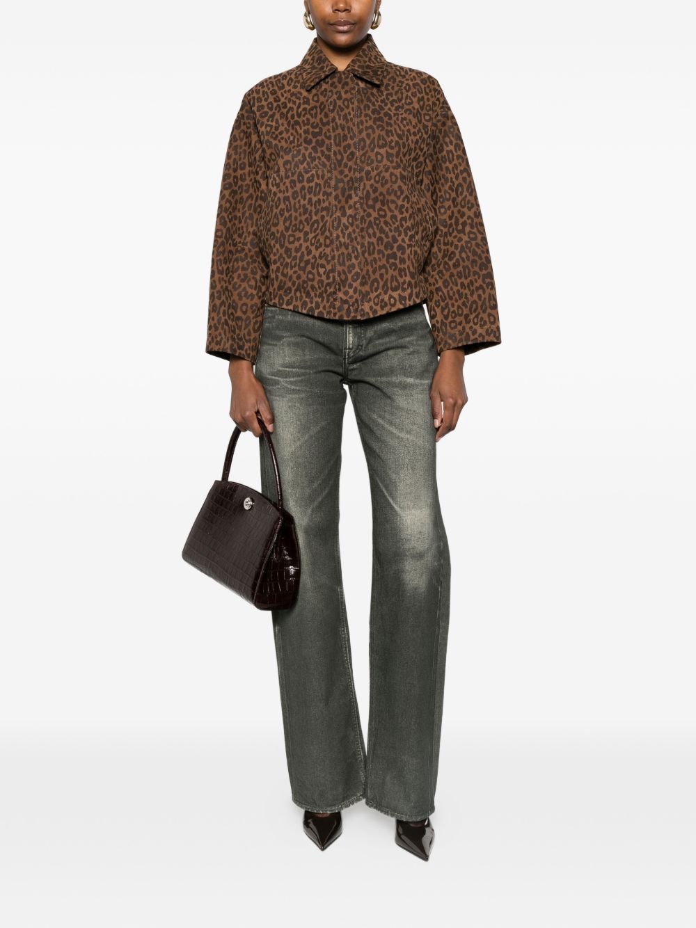 GIACCA CON STAMPA ANIMALIER IN MARRONE Salvatore santoro - donna 