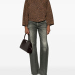 GIACCA CON STAMPA ANIMALIER IN MARRONE Salvatore santoro - donna 