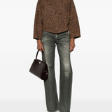 GIACCA CON STAMPA ANIMALIER IN MARRONE Salvatore santoro - donna 
