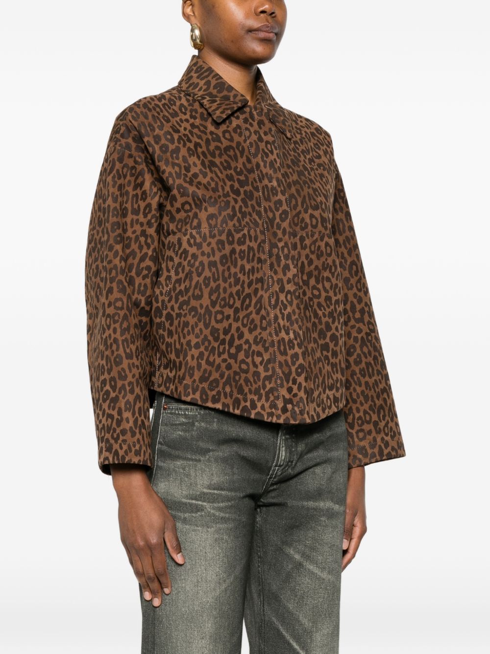 GIACCA CON STAMPA ANIMALIER IN MARRONE Salvatore santoro - donna 