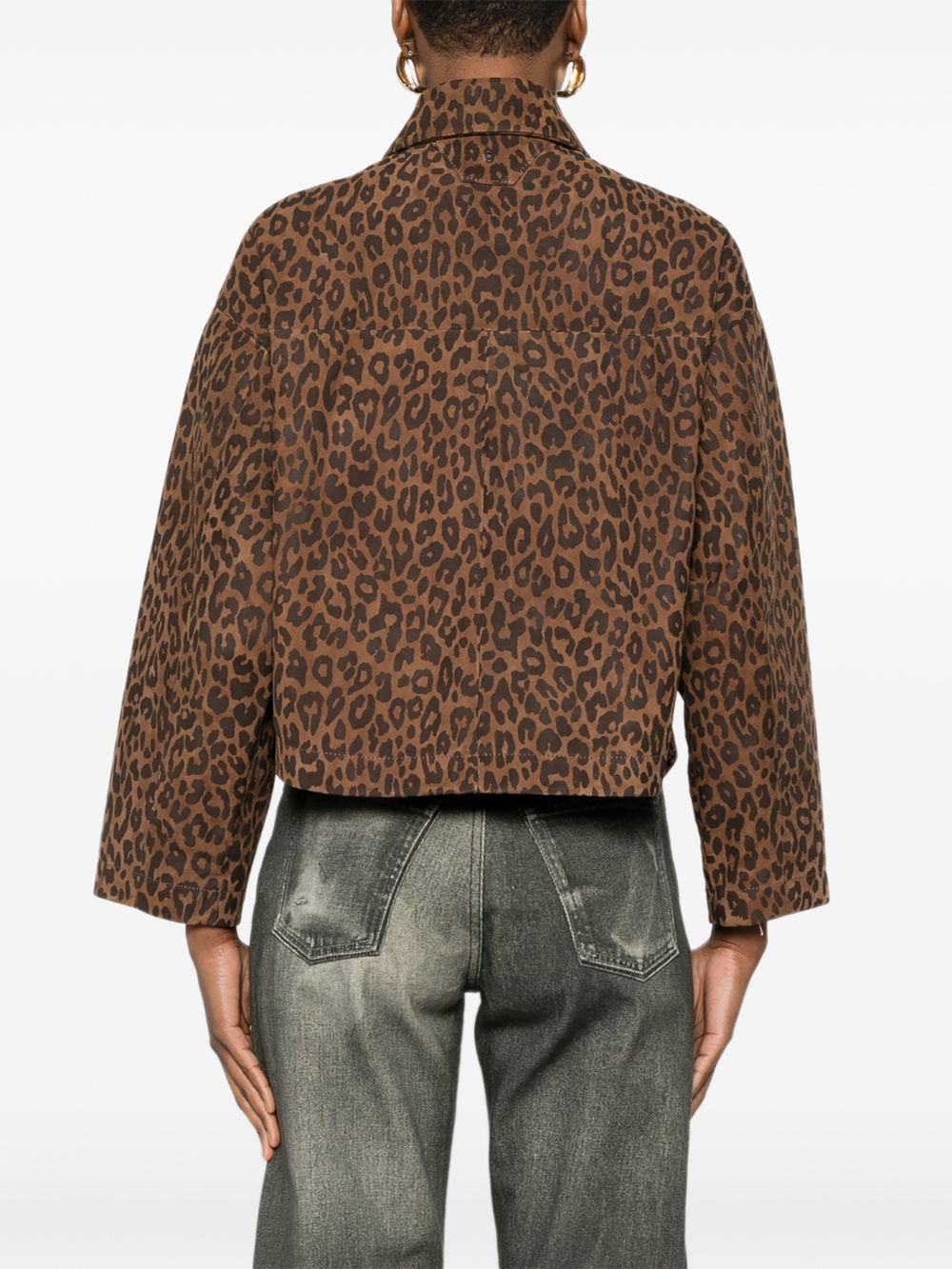 GIACCA CON STAMPA ANIMALIER IN MARRONE Salvatore santoro - donna 