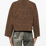 GIACCA CON STAMPA ANIMALIER IN MARRONE Salvatore santoro - donna 