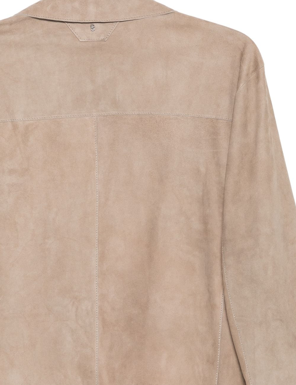 Giacca in pelle beige Salvatore santoro - uomo 
