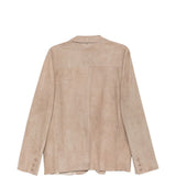 Giacca in pelle beige Salvatore santoro - uomo 