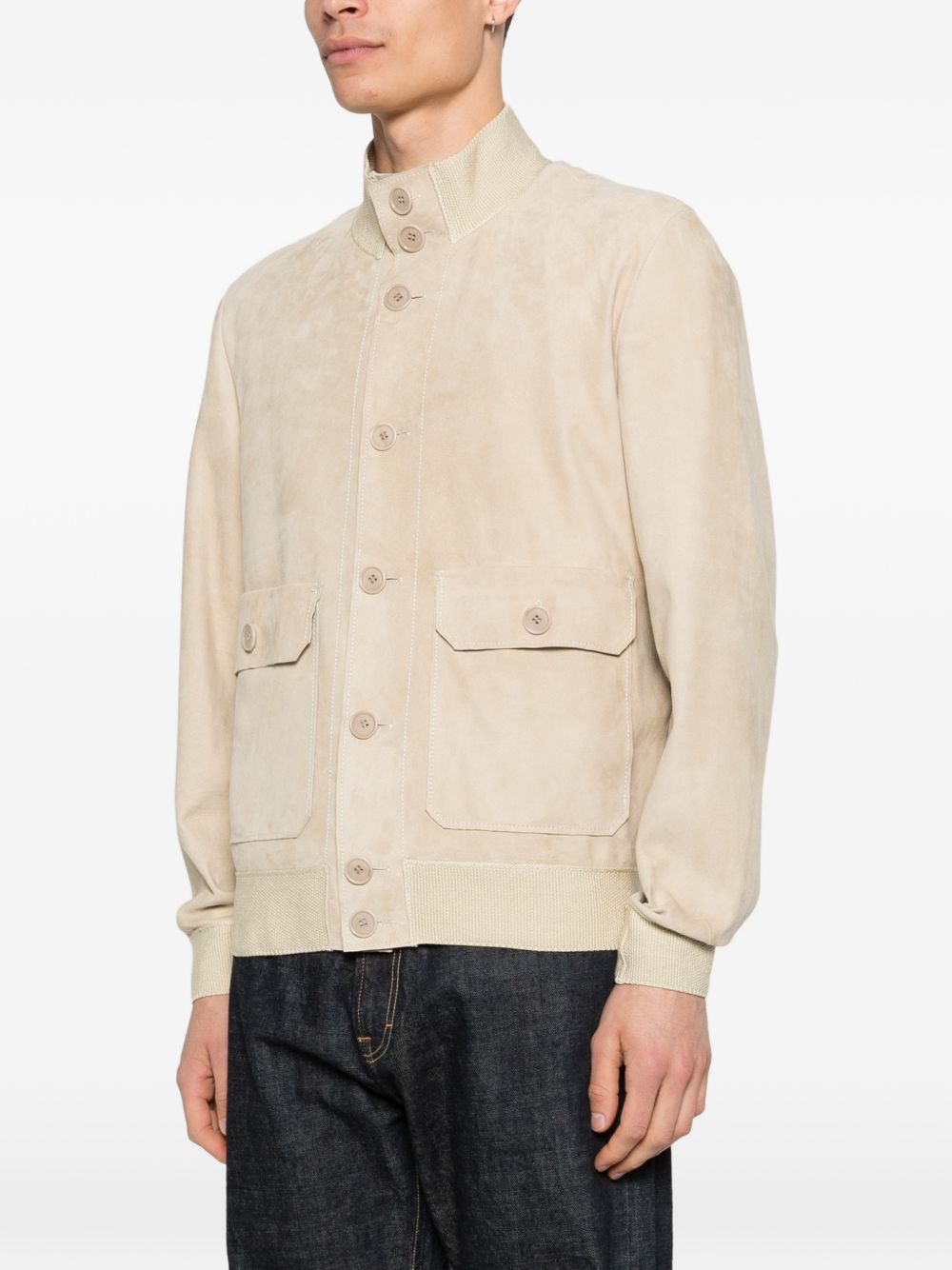 Giacca con tasche applicate in beige Salvatore santoro - uomo 