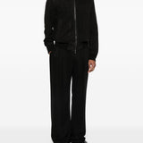 Bomber in pelle scamosciata in nero Salvatore santoro - uomo 