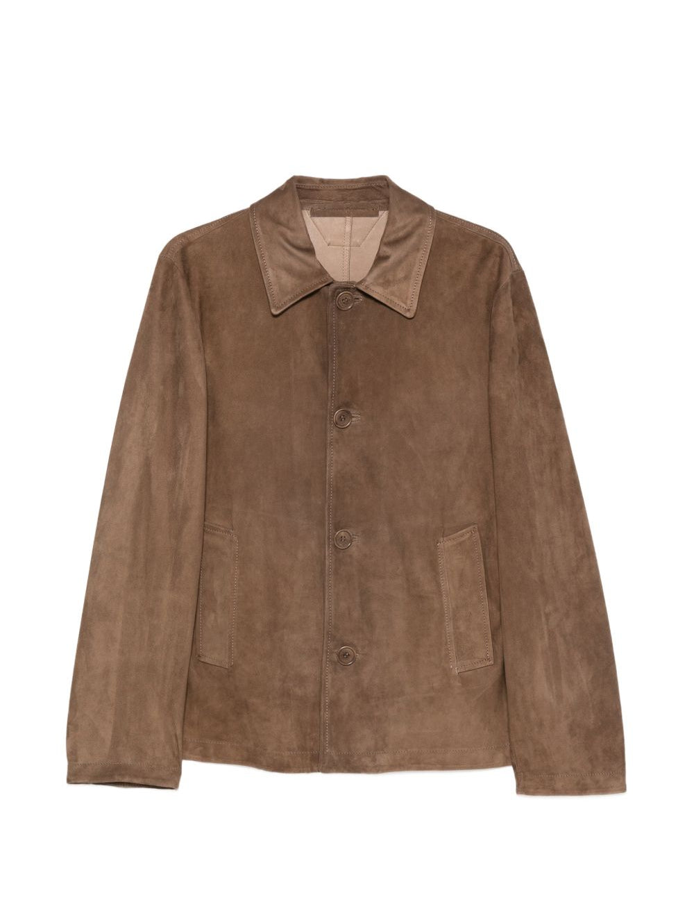 Giacca monopetto in pelle in beige Salvatore santoro - uomo 