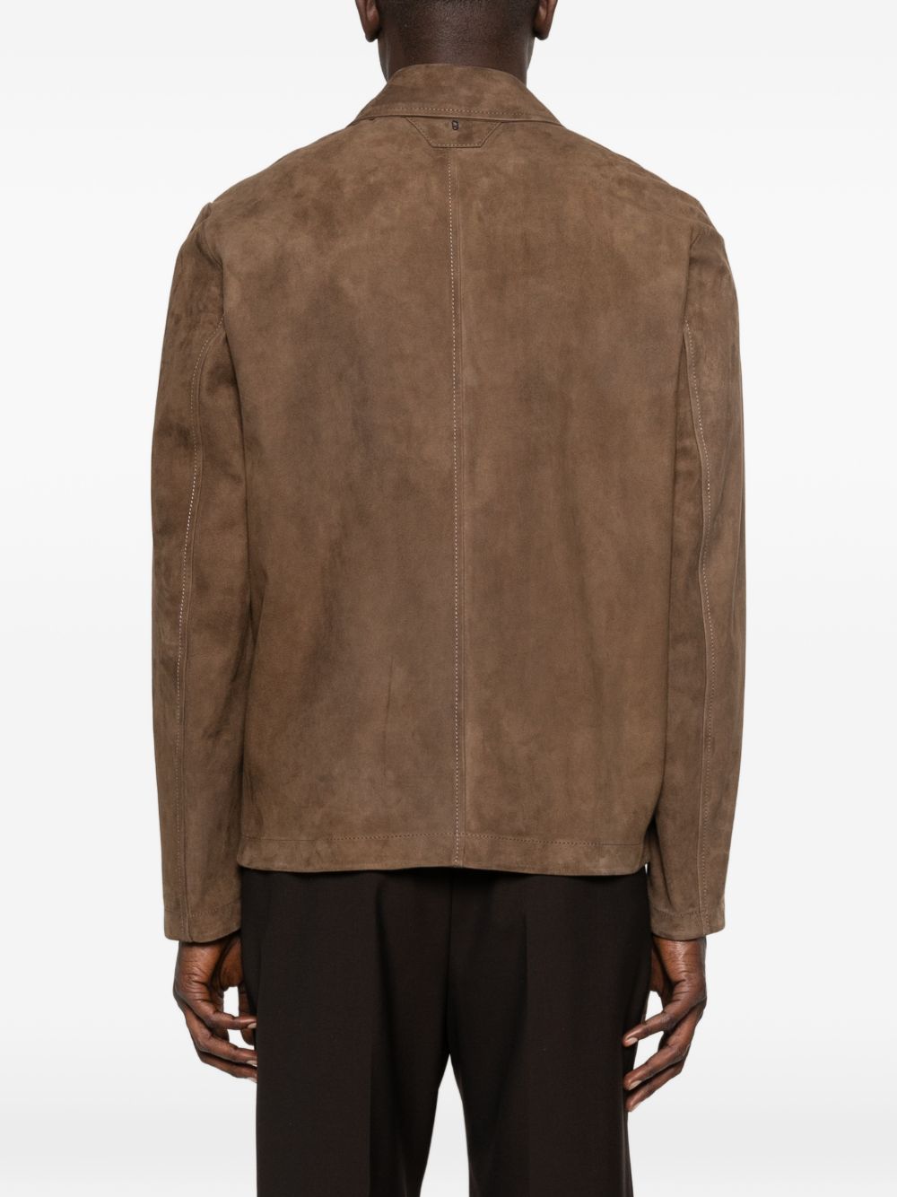Giacca monopetto in pelle in beige Salvatore santoro - uomo 