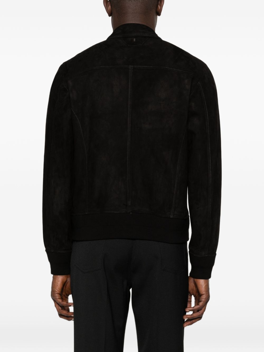 Giacca in pelle scamosciata in nero Salvatore santoro - uomo 