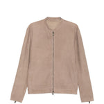 Giacca in pelle scamosciata in beige Salvatore santoro - uomo 