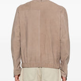 Giacca in pelle scamosciata in beige Salvatore santoro - uomo 