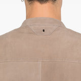 Giacca in pelle scamosciata in beige Salvatore santoro - uomo 