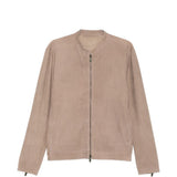 Giacca in pelle scamosciata in beige Salvatore santoro - uomo 