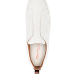 Sneakers senza lacci in suede in bianco Santoni - uomo 
