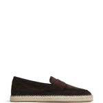 Mocassini in pelle in marrone Santoni - uomo 
