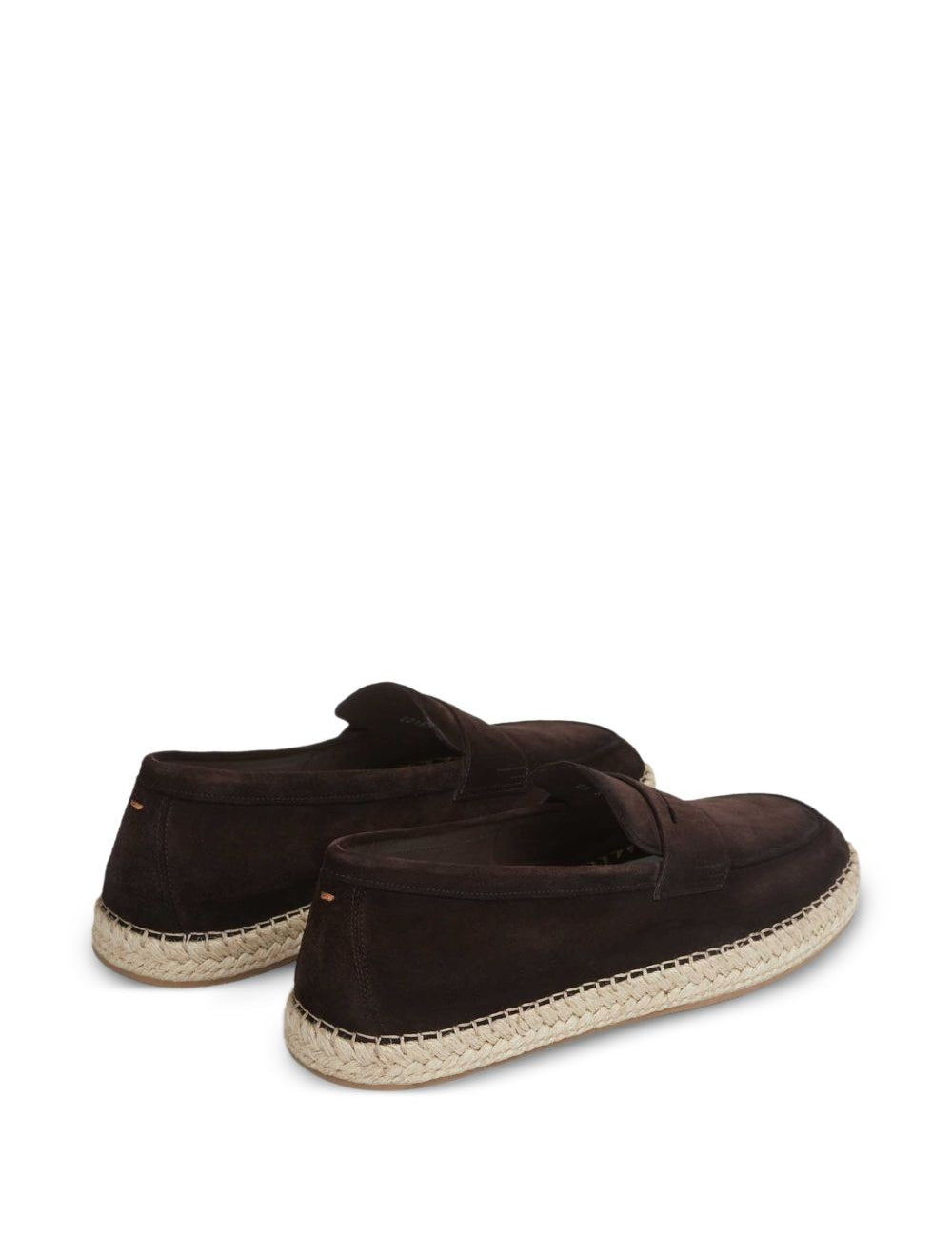 Mocassini in pelle in marrone Santoni - uomo 