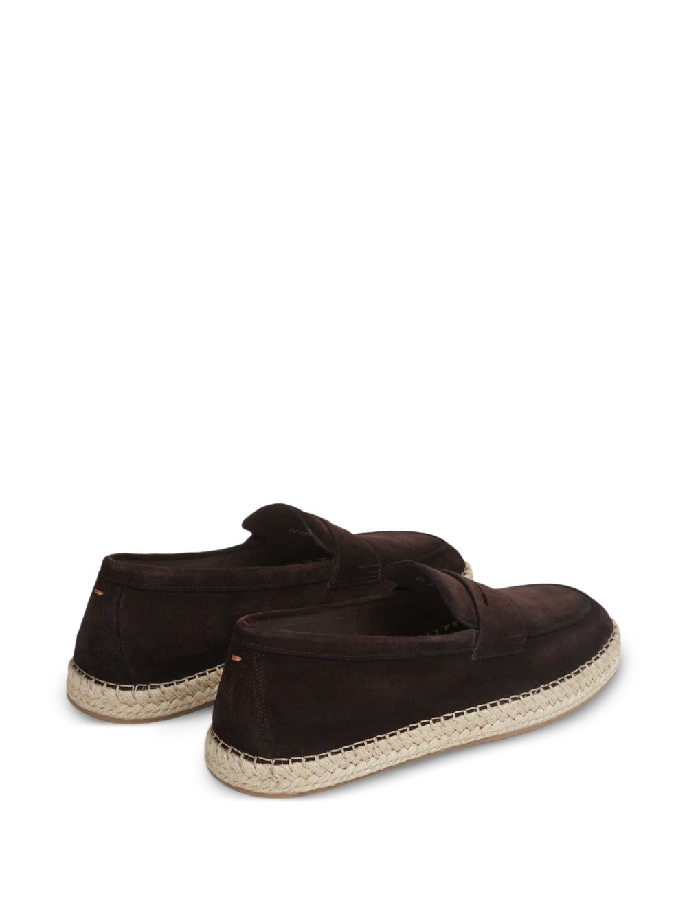 Mocassini in pelle in marrone Santoni - uomo 