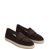 Mocassini in pelle in marrone Santoni - uomo 