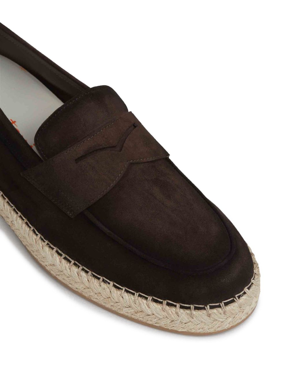 Mocassini in pelle in marrone Santoni - uomo 