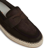 Mocassini in pelle in marrone Santoni - uomo 