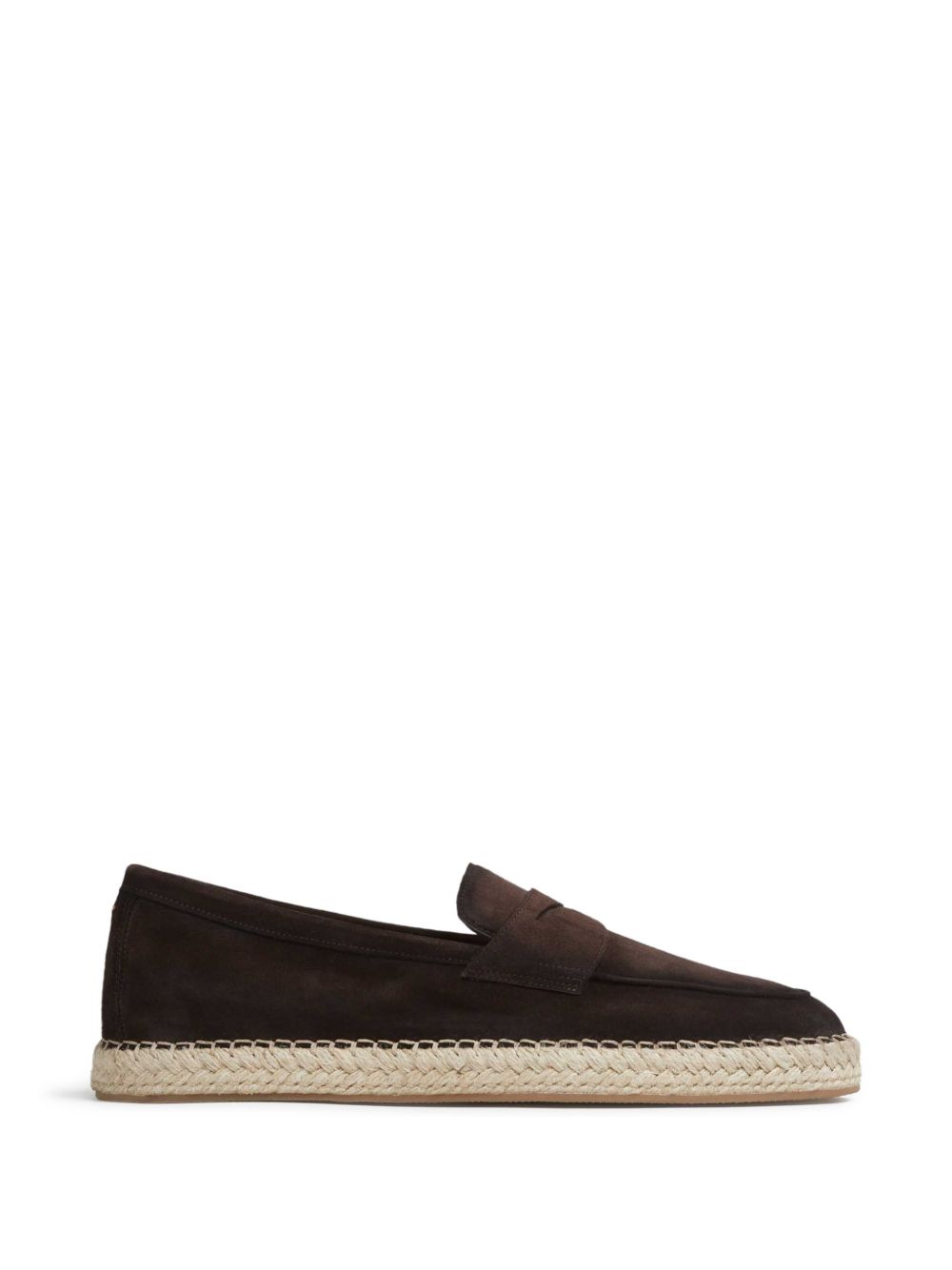 Mocassini in pelle in marrone Santoni - uomo 