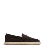 Mocassini in pelle in marrone Santoni - uomo 