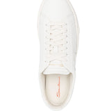 Sneakers con lacc in bianco Santoni - uomo 
