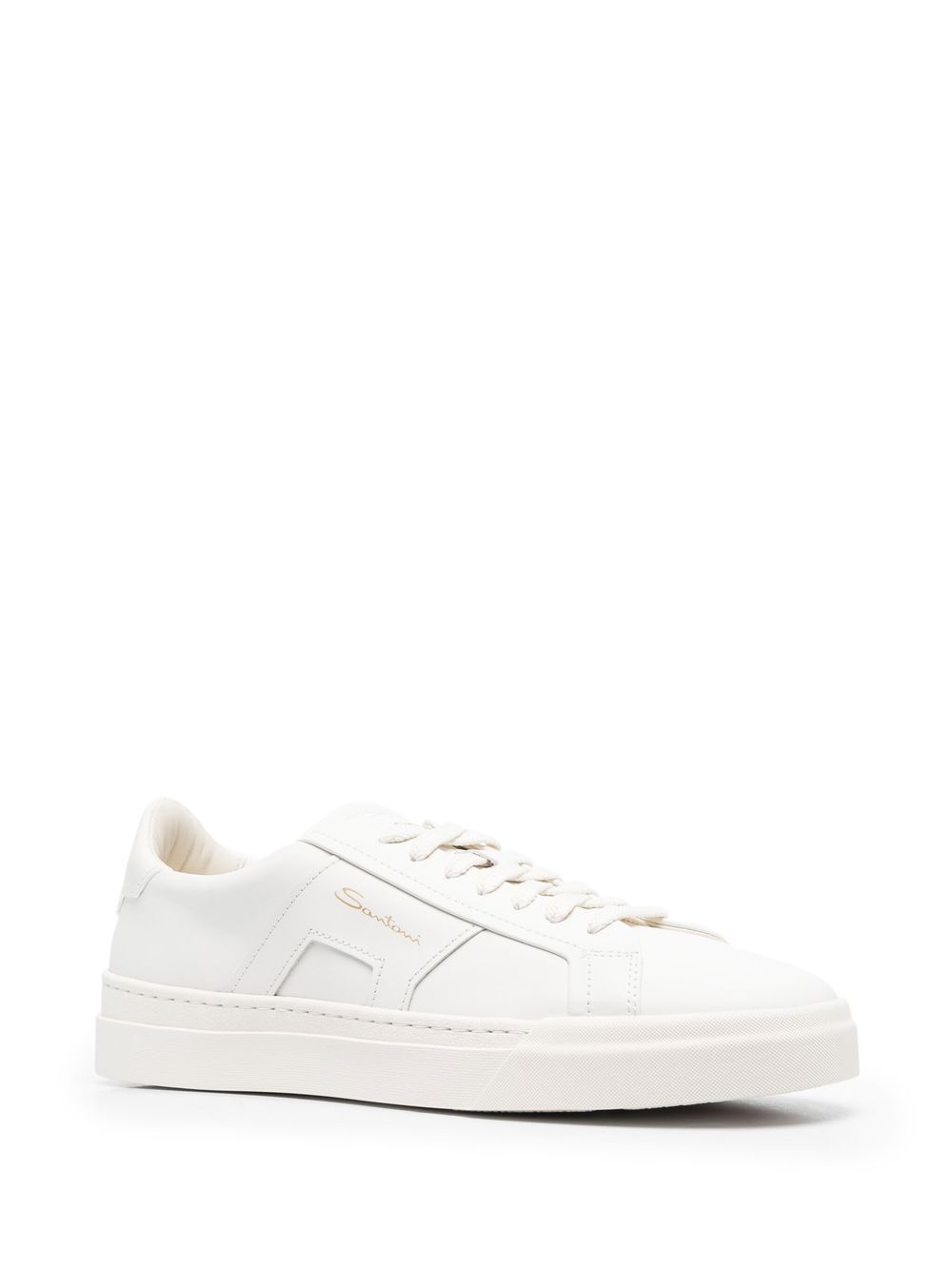 Sneakers con lacc in bianco Santoni - uomo 