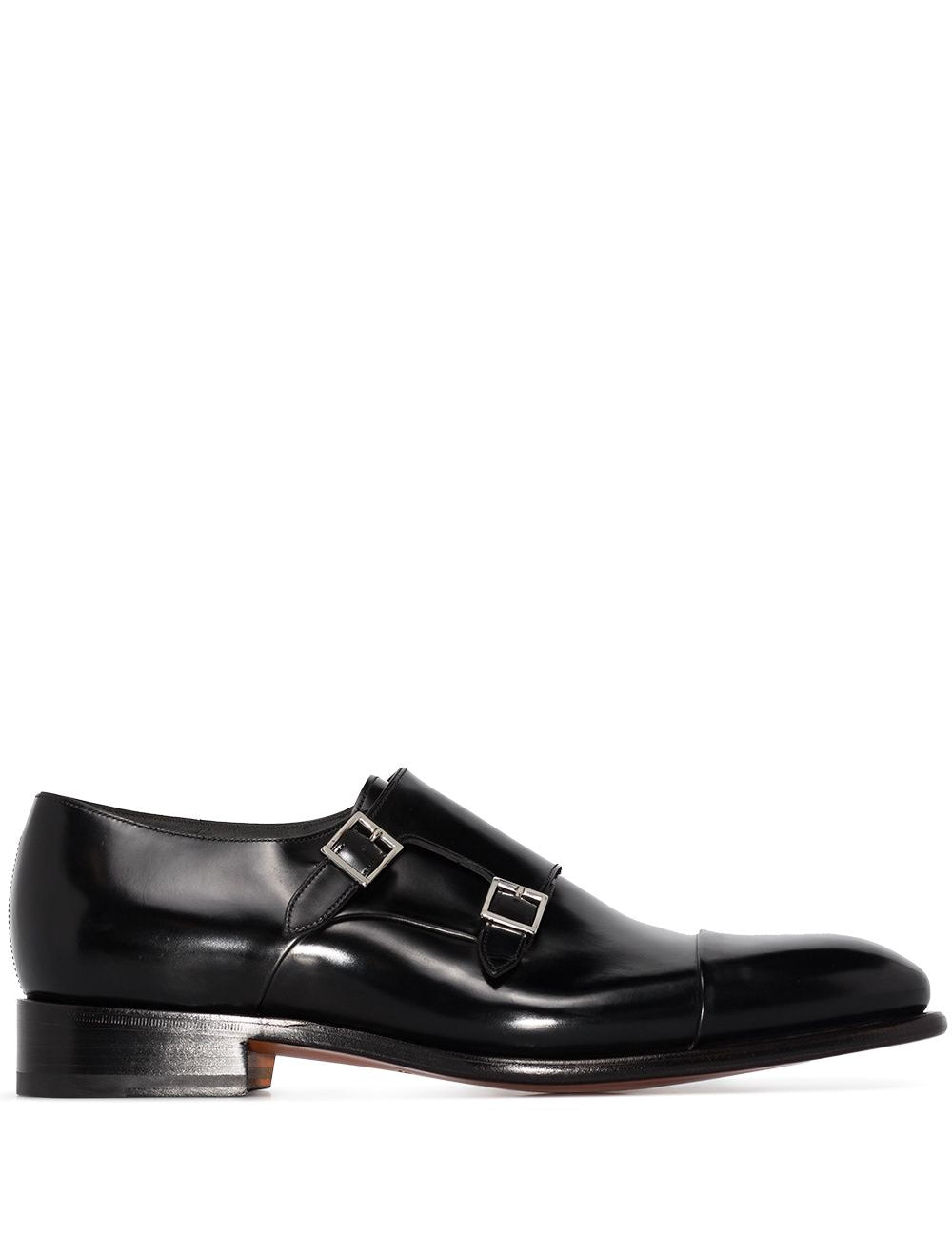 Derby ira in nero Santoni - uomo 