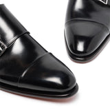 Derby ira in nero Santoni - uomo 