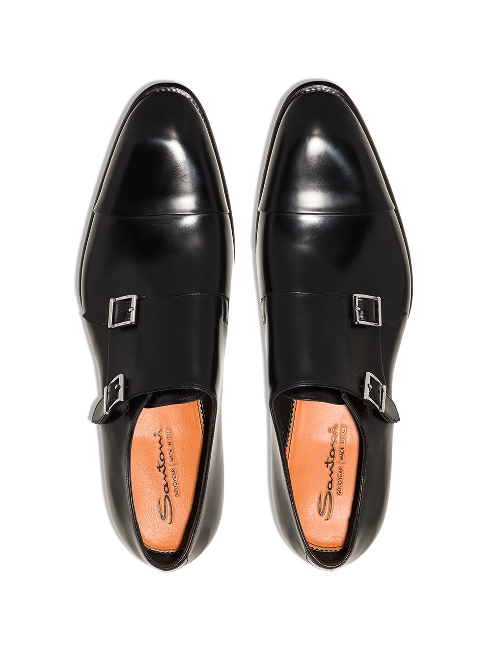 Derby ira in nero Santoni - uomo 