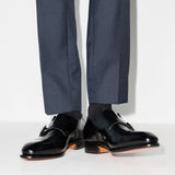 Derby ira in nero Santoni - uomo 