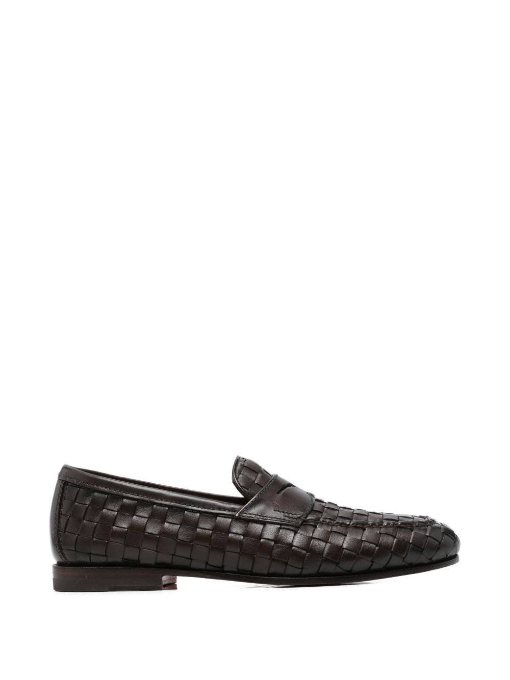 Mocassini in pelle intrecciata Door Dama in marrone Santoni - uomo 
