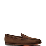 Mocassini penny Carlo in marrone Santoni - uomo 
