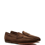 Mocassini penny Carlo in marrone Santoni - uomo 