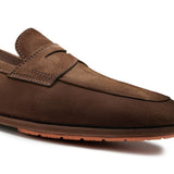 Mocassini penny Carlo in marrone Santoni - uomo 