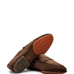 Mocassini penny Carlo in marrone Santoni - uomo 